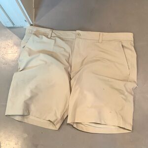 Under Armour Tan Flat Front Shorts Casual Style